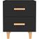 vidaXL 811973 Black Bedside Table 35x40cm 2pcs