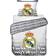Licens Real Madrid Vitt Vändbart Sängset 140x200 cm Påslakan Vit, Blå (200x140cm)