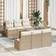 vidaXL Beige Trädgårdsoffasett 7 pcs Beige Vit Medel Loungeset