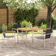 vidaXL 5 Piece Garden Solid Wood Teak Stainless Steel Patio Dining Set, Table incl. 4 Chairs