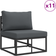 vidaXL Garden Sofa with Cushion with Pillow 14 pcs Outdoor Lounge Set