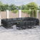 vidaXL Garden Sofa with Cushion with Pillow 14 pcs Outdoor Lounge Set