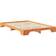 vidaXL Gulv Seng Ramme Med Opbevaring Brun 140 x 210 cm Rammeseng
