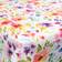 Borg Living Textil Vaxduk Med Akrylbeläggning Flower Multi 140 cm Bordsduk Multifärgad