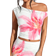 Shein BAE Women Oblique Shoulder Asymmetric Ruched Fitted 2-Piece Set, Suitable For Summer/Summer Holiday/Hawaii/Island Resort/Birthday Party Suitable For Going Out