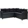 vidaXL 315230 - Black Loungesæt, 1 borde inkl. 1 sofaer