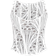 PrettyLittleThing Textured Sheer Floral Square Neck Corset - White