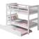 SlumberWorx Oliver Single White Bunk Bed 99x200cm