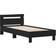 vidaXL 874114 Black Oak Frame Bed 90x200cm