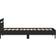 vidaXL 874114 Black Oak Frame Bed 90x200cm