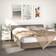 vidaXL 811983 High Gloss White Bedside Table 35x40cm 2pcs