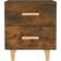 vidaXL 817286 Smoked Oak Bedside Table 35x40cm 2pcs
