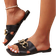 Shein Korean style casual flat mules for women, summer open beach sandals; new hand-woven Roman style for autumn; perfect to match French-inspired women's dresses, ideal for vacation and beach, bohemian slip-on flat-bottomed shoes, suitable for outdoor activities