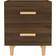 vidaXL 817290 Brown Oak Nattbord 35x40cm 2st
