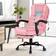 ELFORDSON Massage Executive Pink Office Chair 112cm