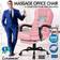 ELFORDSON Massage Executive Pink Office Chair 112cm