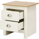 GFW Lancaster 2 Drawer Cream Bedside Table 39.5x45cm