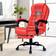 ELFORDSON Massage Executive Red Office Chair 112cm