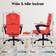 ELFORDSON Massage Executive Red Office Chair 112cm