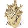 Seletti Love In Bloom Gold Vase 25cm