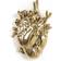 Seletti Love In Bloom Gold Vase 25cm