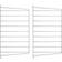 String Wall Panel Galvanized Shelf 2pcs