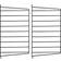 String Wall Panel Black Shelf 2pcs