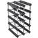 Traditional Wine Rack 12 Bottles Black Vinreol 42x22.8cm