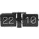 Karlsson No Case Flip Black Wall Clock 36cm