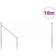 vidaXL Euro Fence With 7 Spike Posts 0.4x10 m