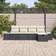 vidaXL 5 Piece Garden Set Black Poly Rattan Modular Sofa