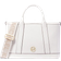 Michael Kors Luisa Small Pebbled Leather Satchel - Optic White