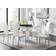 Furniturebox Giovani White Dining Set 90x160cm 7pcs