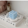 Shein 1PC A Creative Spherical Soybean Wax Cube Baby Blue Scented Candle