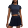 Lululemon Pointelle Cropped Short-Sleeve Shirt - Blue