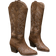 Shein Women's Fashion Solid Color Versatile Electric Embroidered Leather Side Zipper Wedge High Boots