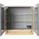 Fackelmann Mirror Cabinet 80cm x 81cm with LED Lighting
