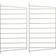 String Wall Panel Beige Shelf 2pcs