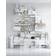String Wall Panel White Shelf 2pcs