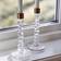 Orrefors Carat Clear/Brass Candlestick 18.3cm