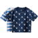 H&M Printed Cotton T-shirts 2-pack - Navy Blue/Sailing Boats (1232091003)