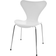 Fritz Hansen Series 7 Chrome/White Lacquered Ash Kitchen Chair 82cm