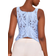PrettyLittleThing Textured Sheer Floral Square Neck Corset - Sky Blue
