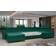 ELTAP Josette Dunkelgrün Sofa 370cm 5-Sitzer