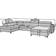 ELTAP Josette Dunkelgrün Sofa 370cm 5-Sitzer