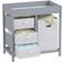 Aiyaplay Baby Changing Unit With 4 Drawers Diaper Table Grey