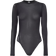 Lululemon Wundermost Nulu Mesh Long Sleeve Crewneck Bodysuit - Black