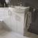 Veleka Gloss White Freestanding Vanity unit & basin set