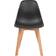 vidaXL 244779 Black Kitchen Chair 82cm 6pcs
