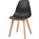 vidaXL 244779 Black Kitchen Chair 82cm 6pcs